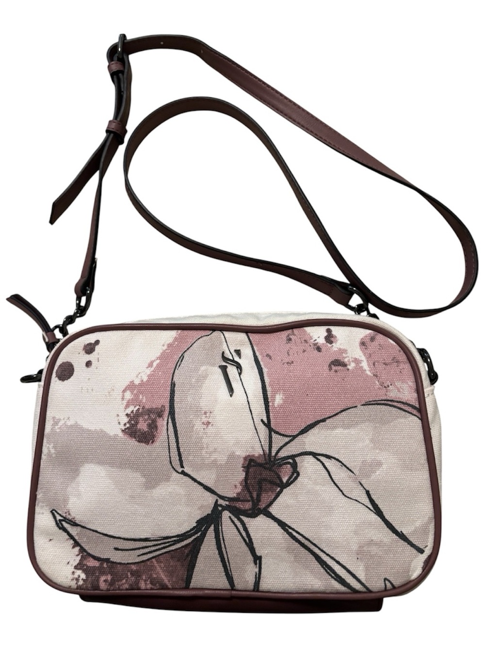 Simply Vera Vera Wang canvas floral crossbody